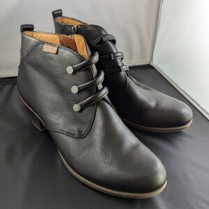 Pikolinos Black Leather Ankle Booties – Size 41 (10 US)